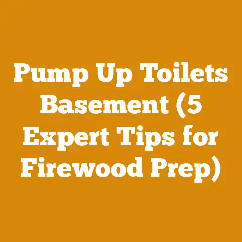 Pump Up Toilets Basement (5 Expert Tips for Firewood Prep)