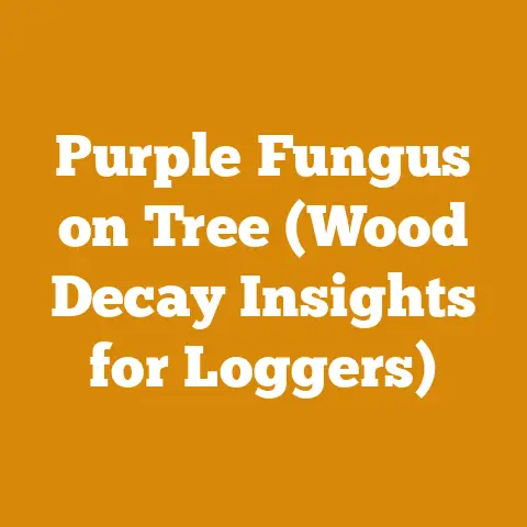Purple Fungus on Tree (Wood Decay Insights for Loggers)