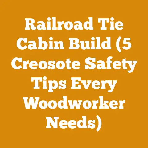 Railroad Tie Cabin Build (5 Creosote Safety Tips Every Woodworker Needs)
