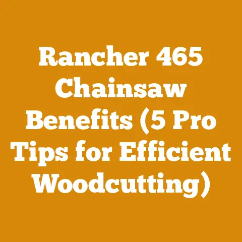 Rancher 465 Chainsaw Benefits (5 Pro Tips for Efficient Woodcutting)