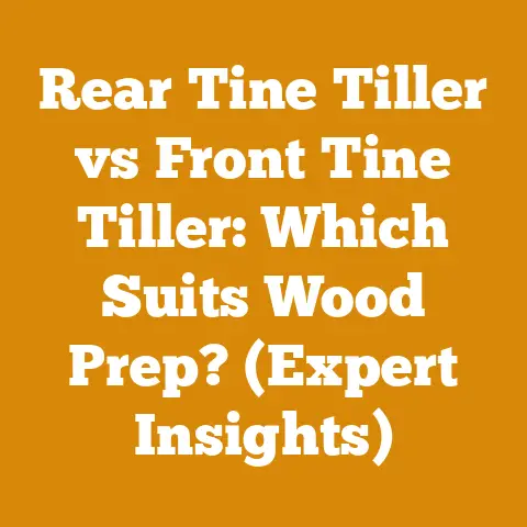 Rear Tine Tiller vs Front Tine Tiller: Which Suits Wood Prep? (Expert Insights)