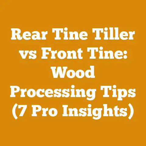 Rear Tine Tiller vs Front Tine: Wood Processing Tips (7 Pro Insights)