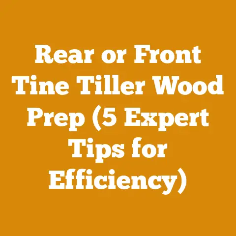 Rear or Front Tine Tiller Wood Prep (5 Expert Tips for Efficiency)
