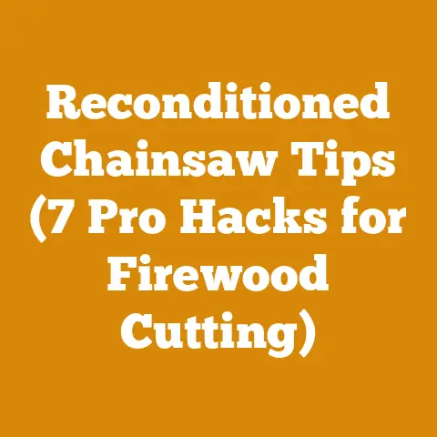 Reconditioned Chainsaw Tips (7 Pro Hacks for Firewood Cutting)