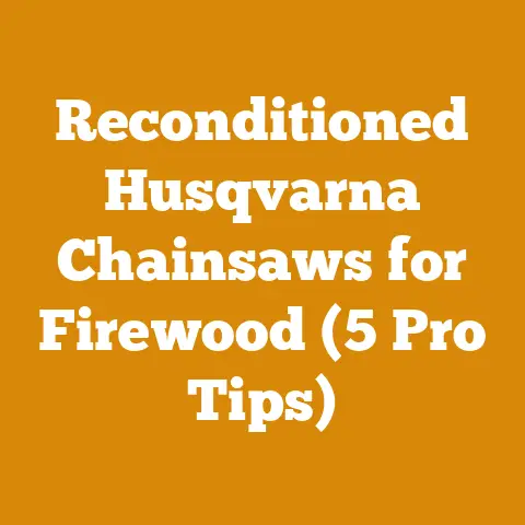 Reconditioned Husqvarna Chainsaws for Firewood (5 Pro Tips)