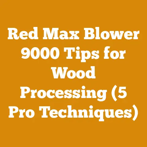 Red Max Blower 9000 Tips for Wood Processing (5 Pro Techniques)