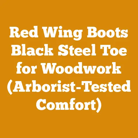 Red Wing Boots Black Steel Toe for Woodwork (Arborist-Tested Comfort)