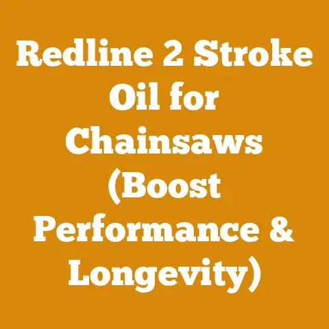 Redline 2 Stroke Oil for Chainsaws (Boost Performance & Longevity)