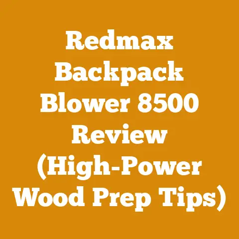 Redmax Backpack Blower 8500 Review (High-Power Wood Prep Tips)