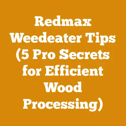 Redmax Weedeater Tips (5 Pro Secrets for Efficient Wood Processing)