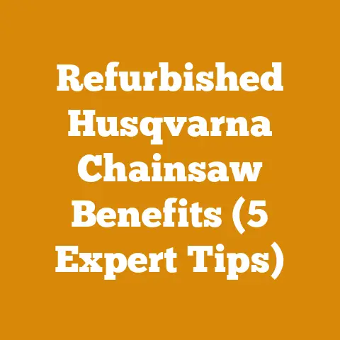 Refurbished Husqvarna Chainsaw Benefits (5 Expert Tips)