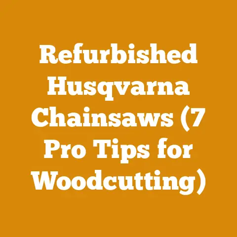 Refurbished Husqvarna Chainsaws (7 Pro Tips for Woodcutting)