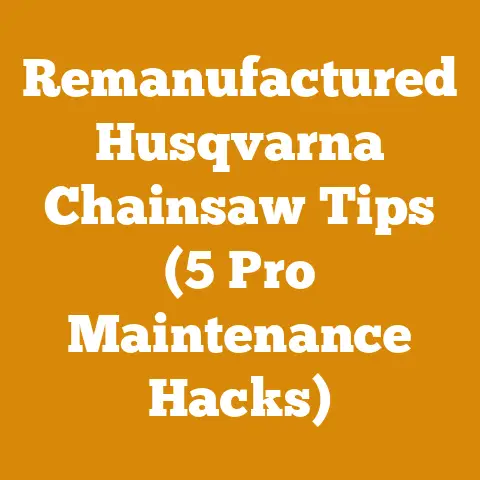 Remanufactured Husqvarna Chainsaw Tips (5 Pro Maintenance Hacks)