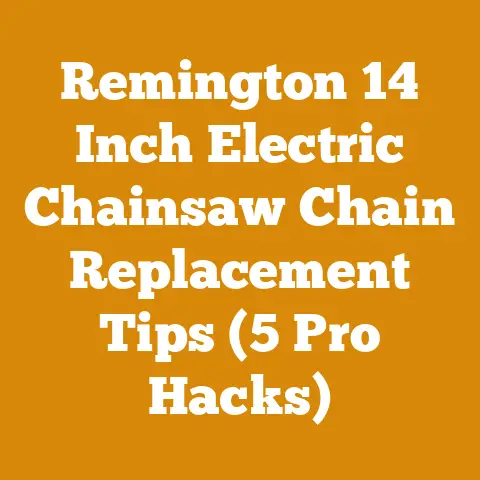 Remington 14 Inch Electric Chainsaw Chain Replacement Tips (5 Pro Hacks)