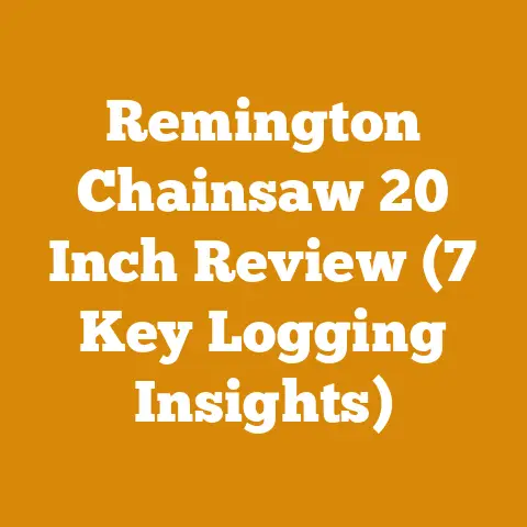 Remington Chainsaw 20 Inch Review (7 Key Logging Insights)
