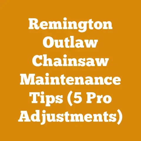 Remington Outlaw Chainsaw Maintenance Tips (5 Pro Adjustments)