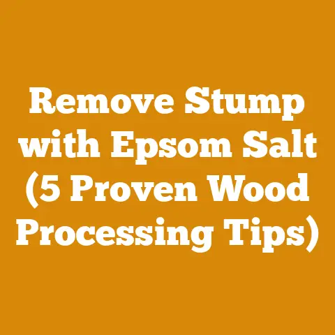Remove Stump with Epsom Salt (5 Proven Wood Processing Tips)