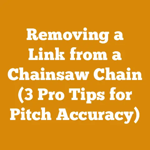 Removing a Link from a Chainsaw Chain (3 Pro Tips for Pitch Accuracy)