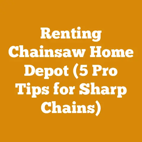 Renting Chainsaw Home Depot (5 Pro Tips for Sharp Chains)