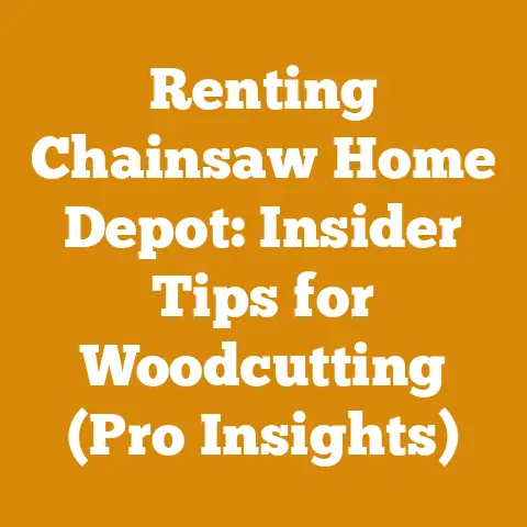 Renting Chainsaw Home Depot: Insider Tips for Woodcutting (Pro Insights)