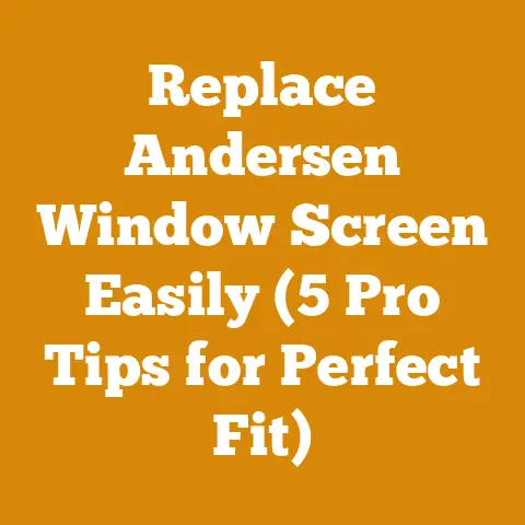 Replace Andersen Window Screen Easily (5 Pro Tips for Perfect Fit)
