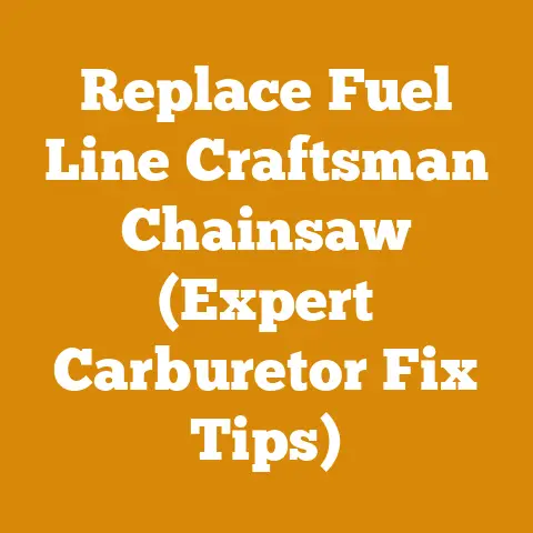 Replace Fuel Line Craftsman Chainsaw (Expert Carburetor Fix Tips)