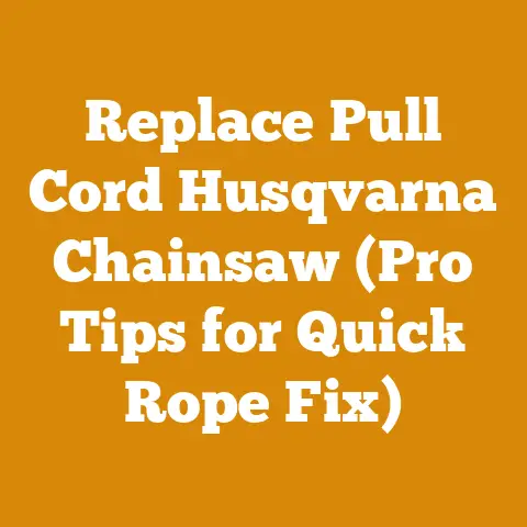 Replace Pull Cord Husqvarna Chainsaw (Pro Tips for Quick Rope Fix)