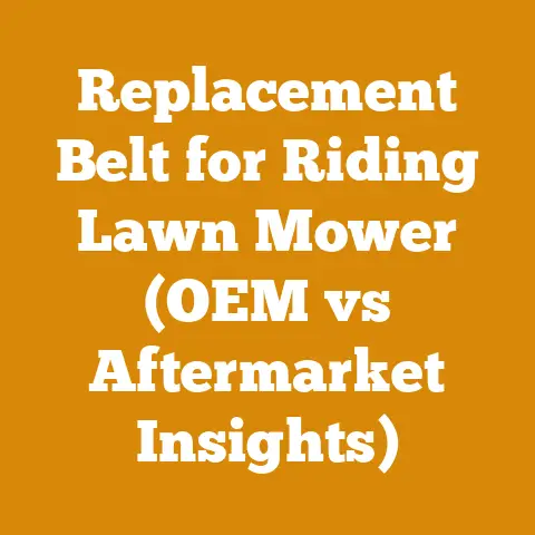 Replacement Belt for Riding Lawn Mower (OEM vs Aftermarket Insights)