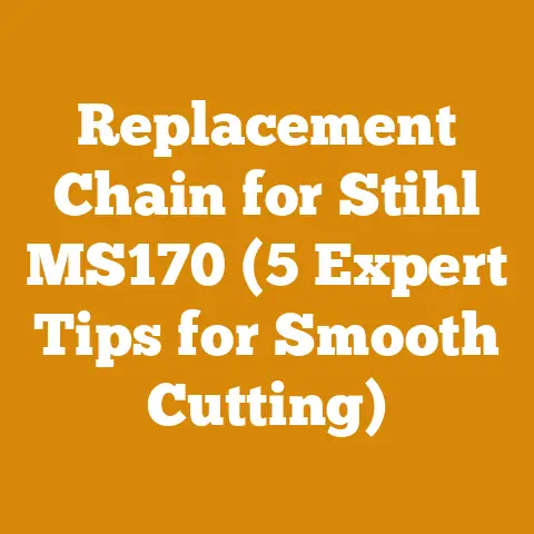 Replacement Chain for Stihl MS170 (5 Expert Tips for Smooth Cutting)