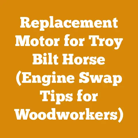 Replacement Motor for Troy Bilt Horse (Engine Swap Tips for Woodworkers)