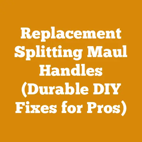 Replacement Splitting Maul Handles (Durable DIY Fixes for Pros)