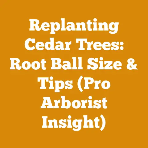 Replanting Cedar Trees: Root Ball Size & Tips (Pro Arborist Insight)