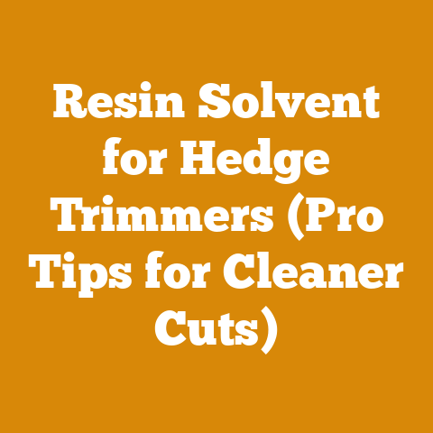 Resin Solvent for Hedge Trimmers (Pro Tips for Cleaner Cuts)