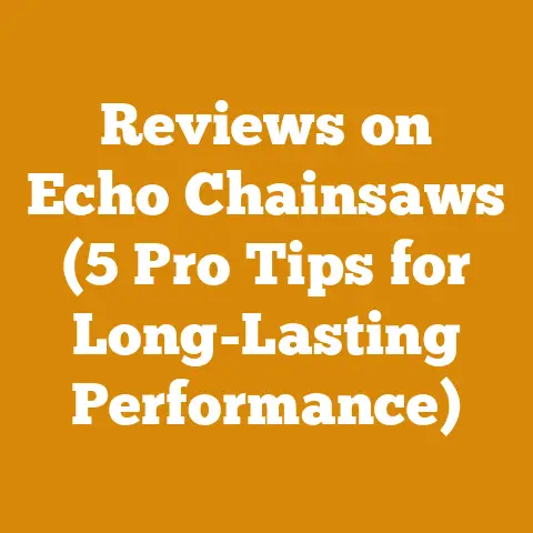 Reviews on Echo Chainsaws (5 Pro Tips for Long-Lasting Performance)