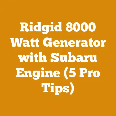 Ridgid 8000 Watt Generator with Subaru Engine (5 Pro Tips)