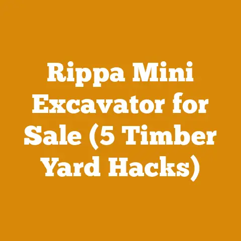 Rippa Mini Excavator for Sale (5 Timber Yard Hacks)