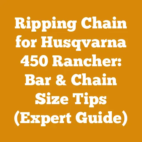 Ripping Chain for Husqvarna 450 Rancher: Bar & Chain Size Tips (Expert Guide)