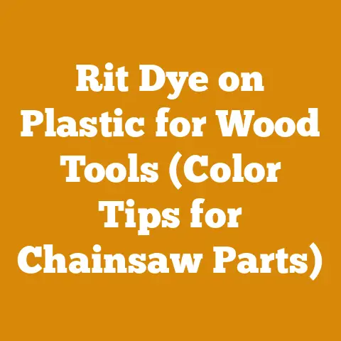 Rit Dye on Plastic for Wood Tools (Color Tips for Chainsaw Parts)