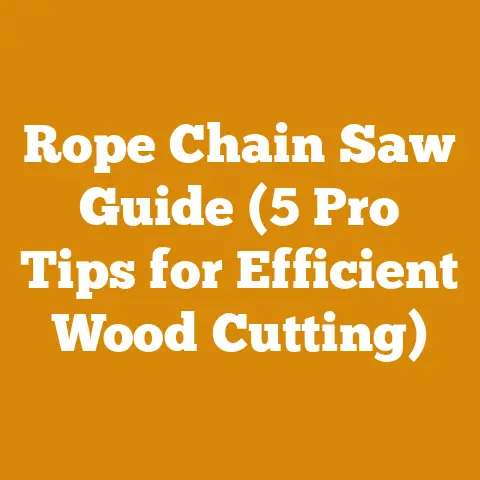 Rope Chain Saw Guide (5 Pro Tips for Efficient Wood Cutting)