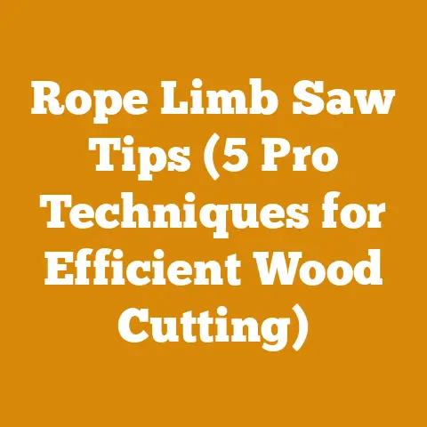 Rope Limb Saw Tips (5 Pro Techniques for Efficient Wood Cutting)
