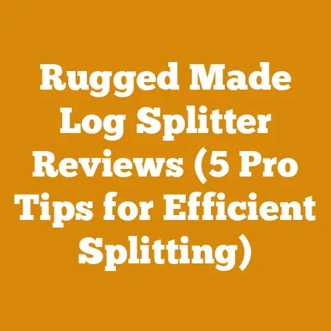 Rugged Made Log Splitter Reviews (5 Pro Tips for Efficient Splitting)