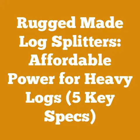 Rugged Made Log Splitters: Affordable Power for Heavy Logs (5 Key Specs)