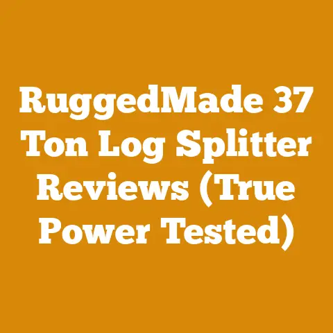 RuggedMade 37 Ton Log Splitter Reviews (True Power Tested)