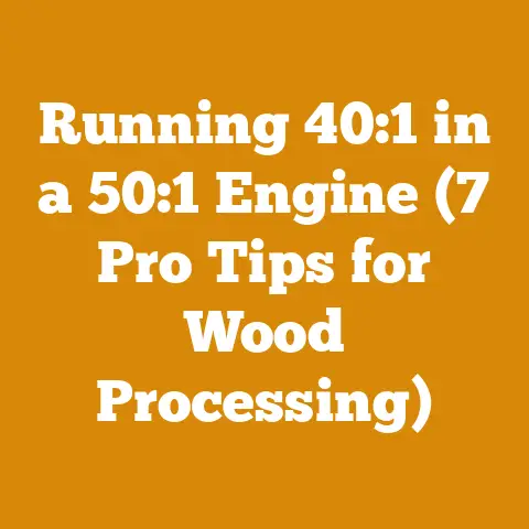 Running 40:1 in a 50:1 Engine (7 Pro Tips for Wood Processing)