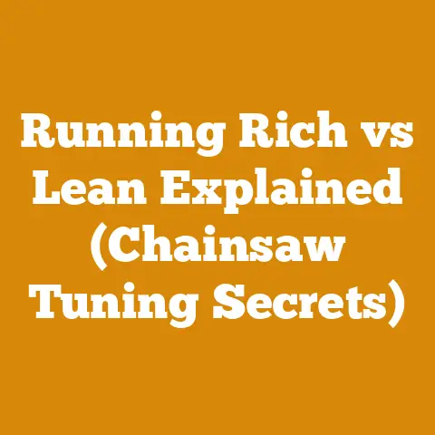 Running Rich vs Lean Explained (Chainsaw Tuning Secrets)