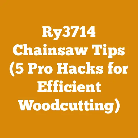 Ry3714 Chainsaw Tips (5 Pro Hacks for Efficient Woodcutting)
