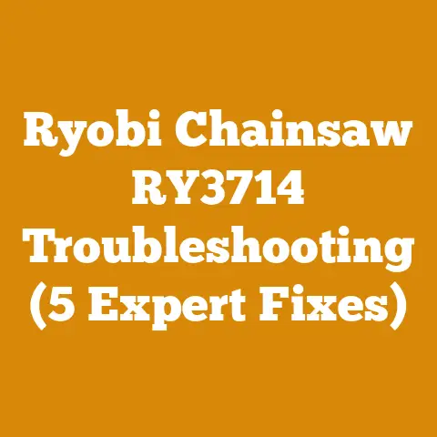 Ryobi Chainsaw RY3714 Troubleshooting (5 Expert Fixes)