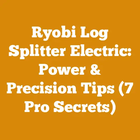 Ryobi Log Splitter Electric: Power & Precision Tips (7 Pro Secrets)