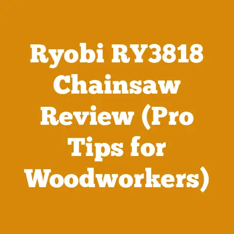 Ryobi RY3818 Chainsaw Review (Pro Tips for Woodworkers)