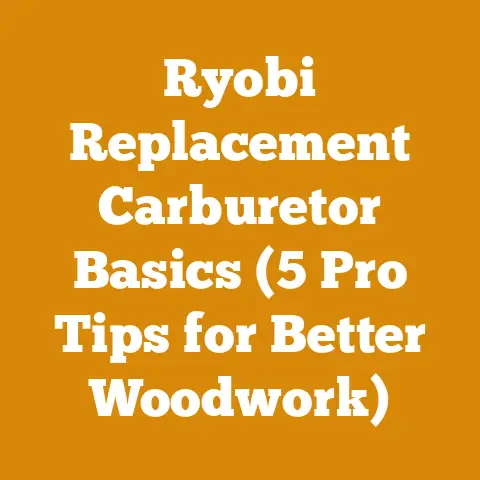Ryobi Replacement Carburetor Basics (5 Pro Tips for Better Woodwork)